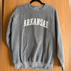 Gray Arkansas crew neck